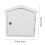Lockable Wall Mounted Mailbox Outdoor Weatherproof Mail Storage Box Durable Plastic for Home or Office 3