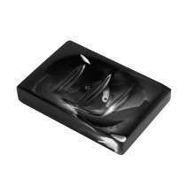 Resin Soap Dish Waterproof Scratchproof Elegant French Style Soap Box for Bathroom and Kitchen Sink
