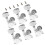 Left Hand Vintage Locking Guitar Tuners Set Flat Shell Sealed Pegs for Stable Tuning and Fast String Change 1