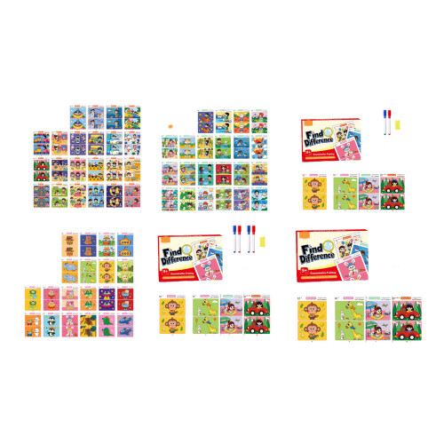 Visual Discrimination Training Cards Set-64 pages of cards in 1