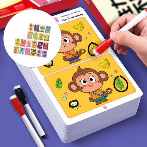 Visual Discrimination Training Cards Set-64 pages of cards in 2