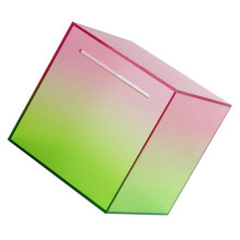 Clear Acrylic Piggy Bank Coin Jar with Easy Deposit, Transparent Savings Box for Daily Use