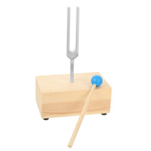 Tuning Fork Set with Wooden Base and Hammer, Aluminum Alloy Sound Healing Forks for Meditation and Therapy
