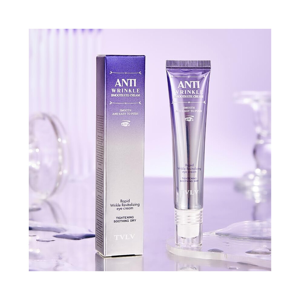 Cream/Dark Anti Wrinkle Eye With Hyaluronic Acid For Fine Lines, Circles And Puffiness, Deep Hydration