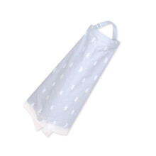 Breathable Cotton Nursing Cover with Mesh Neckline Ventilation, Multi‑Use Breastfeeding Cover for Outdoor Moms