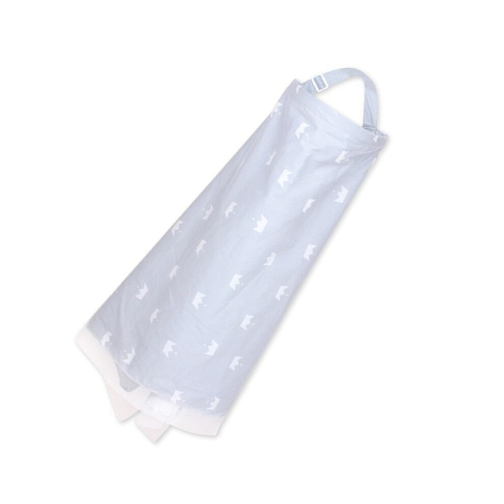 Breathable Cotton Nursing Cover with Mesh Neckline Ventilation, Multi‑Use Breastfeeding Cover for Outdoor Moms