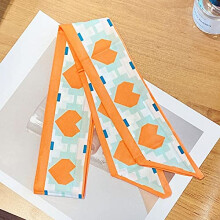 Vintage Print Bandana Headband for Women, Long Plaid Hair Scarf 95cm, MultiStyle Hair Accessory