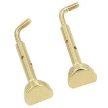 Golden Violin Chin Rest Screws 2pcs Easy Installation Durable Metal Violin Accessories Set