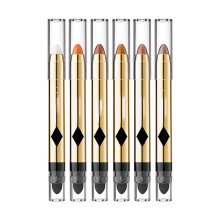 Waterproof Glitter Eyeshadow Stick with CreamtoPowder Texture, Long Lasting Shimmer Finish, PenF