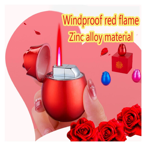 Windproof Butane Torch Lighter Pink Refillable Jet Flame with Adjustable Flame Control for Camping 1