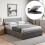 Vida Designs (King Size, Dark Grey Linen) Veronica Ottoman Bed Frame Bedroom Storage UKFR 1
