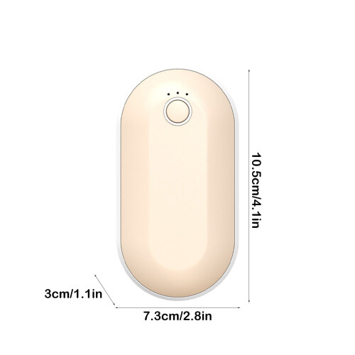 FloHua Juleudsalg: Genopladelig 2-i-1 Håndvarmer & USB - 2