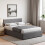 Vida Designs (King Size, Dark Grey Linen) Veronica Ottoman Bed Frame Bedroom Storage UKFR 2