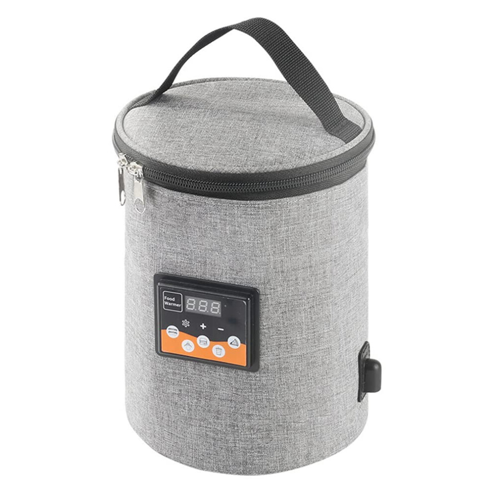 Car Bottle Warmer 12V Thermostatic Temperature Control Travel Baby Milk Warmer Bag Grey
