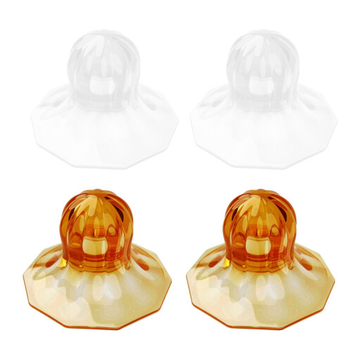 2Pcs Soft Silicone Nipple Corrector Puller for Flat and Inverted Nipples with Portable Storage Box 2