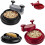 Meat Shredder Chicken Shredder Tool for Fast Pulled Pork, Ergonomic Non‑Slip Base, Red 3