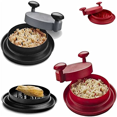 Meat Shredder Chicken Shredder Tool for Fast Pulled Pork, Ergonomic Non‑Slip Base, Red 2
