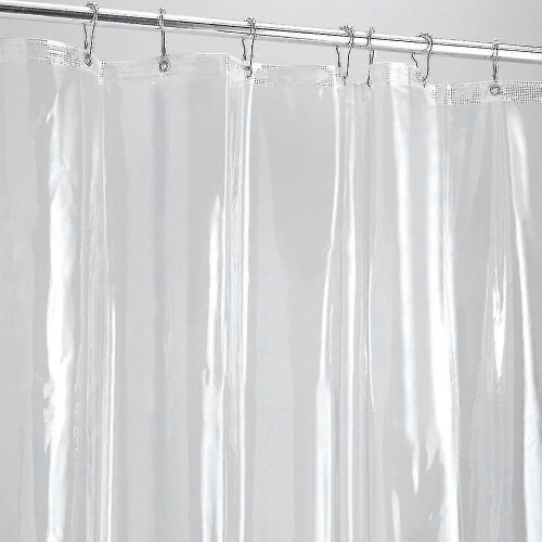 Heavy Duty Thick Clear Shower Curtain Liner, Durable Waterproof Bathroom