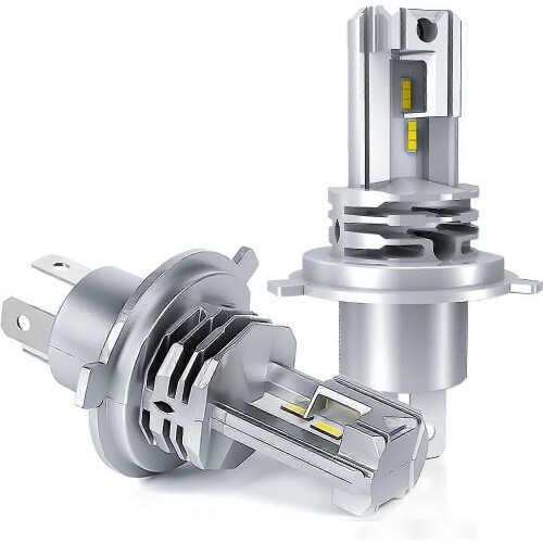 H4 LED Headlight Bulbs Kit High/Low Beam 6500K White 12V-24V Conversion (2pcs)