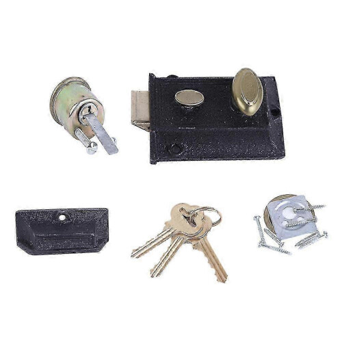 Durable Anti-theft Vintage Spring Outer Door Cast Iron Lock A