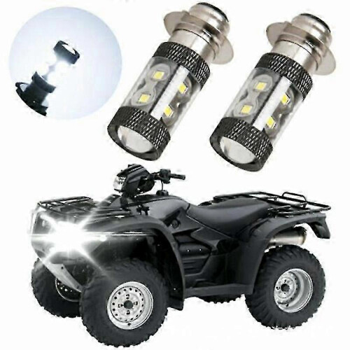Yamaha ATV H6M LED Headlight Bulbs 6000K Bright White Light E-Mark Certified