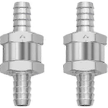 2 clapets anti retour unidirectionnels en alliage d'aluminium de 8 mm pour carburateurs diesel et essence, systèmes d'alimentation basse pression A