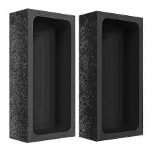 2 Pcs 2 - 1kg Graphite Ingot Molds compatible with Melting, Casting & Refining Copper, Gold, Silver & Aluminum