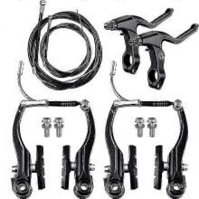 Shimano MT201 Bremsensatz – Scheibenbremsen vorne und hinten mit Bremshebeln