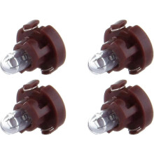 Balenie 4 náhradných 12V T4.2 Neo Wedge halogénových žiaroviek, teplá biela, pre prístrojovú dosku klimatizácie a prístrojový panel.