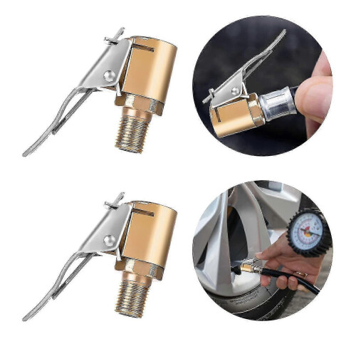 pezzi di raccordo per pneumatici in ottone resistente con bloccaggio e adattatore a clip per compressore