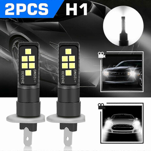 H1 LED koplampen 6000K wit grootlicht/dimlicht mistlampenset   2x superhelder