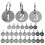ID Tags Stainless Steel Round Numbered 1-30 Key Chain 30Pcs 1