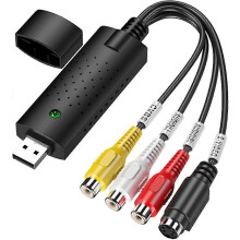 Convertisseur VHS/Hi8 vers numérique/DVD avec capture vidéo et audio USB 2.0 pour Windows 10/8/7