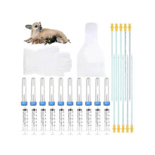 Kit d'insémination artificielle pour chiens de petite race (10 pièces)