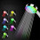High Pressure Shower Head with Automatic LED Color Changing for Bathroom 1