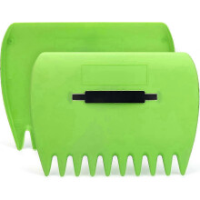 Leaf and Grass Collector - Durable Plastic Scoop Rake compatible with Home Garden Maintenance