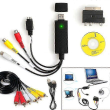 Kit convertidor de VHS a digital con cables de audio y video RCA
