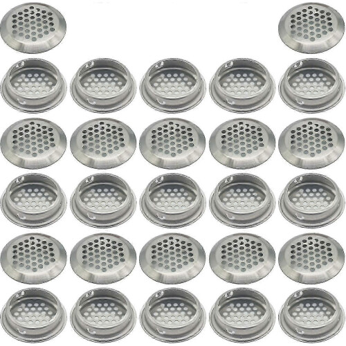 Küchenmöbel Lüftungsgitter – 35 mm Edelstahl Rundgewebe, 27 teilig