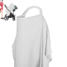 Privacy Nursing Cover with BuiltIn Hoop, Soft Lightweight Breastfeeding Cover, Multiuse Travel Friendly