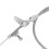 Cable de kickdown compatible con CHRYSLER 727   158 cm, acero inoxidable 1
