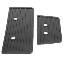 Drum Pedal Pads 2 Pack Rubber Anti Slip Guards for Double Pedals Enhanced Grip Control Durable