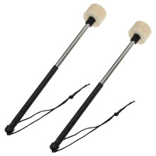 Professional Stainless Steel Drum Stick with Felt Head and Non Slip Handle for Teaching and Performance