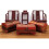 Wooden Tissue Box Cover Vintage Grape Pattern Decorative Home Organizer Easy Refill Access 4