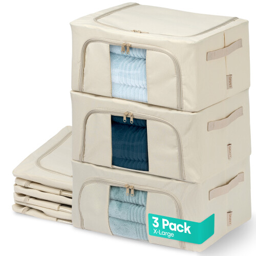 LIVIVO LIVIVO Foldable Storage Bags 3 Pack XL