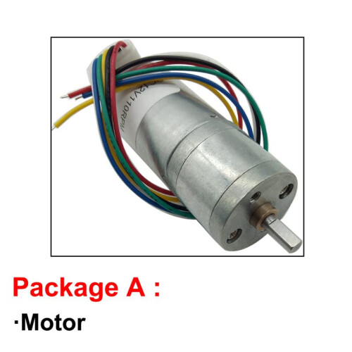 JGA25370 12V 26RPM Geared DC Encoder Motor with Precision Speed Control and  Torque 1