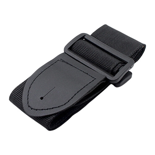 Adjustable Nylon Guitar Strap with Secure Leather Ends for Acoustic and Classical Guitars
