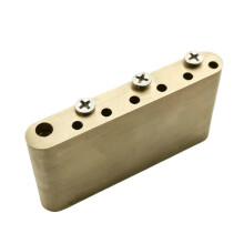 Electric Guitar Tremolo Bridge ST Brass Block for Fender Squier Stratocaster, Warm Brass Finish