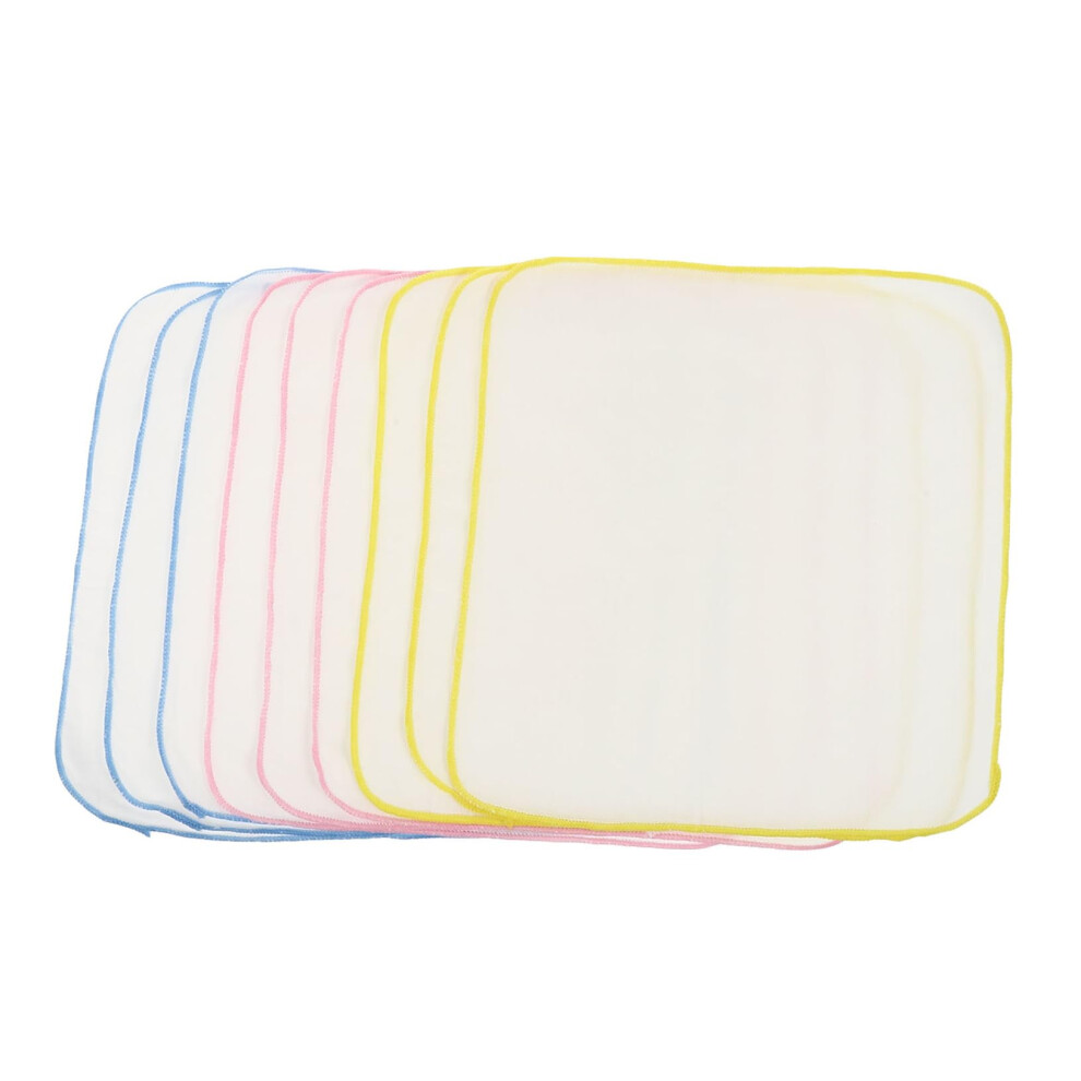 9Pcs Soft Absorbent Cotton Gauze Baby Burp Cloths for Newborns Unisex  Density Towels