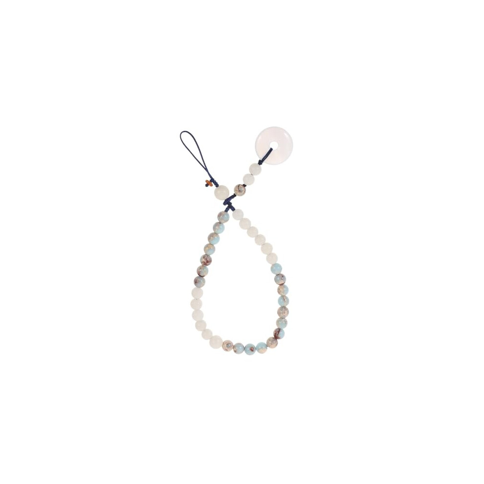 2Pcs Jade Pendant Lanyard Detachable Wrist Strap For Phones Keys Handbags With Vintage Chinese Style Jade 9073542278214