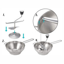 PuréE de Pommes de Terre en Acier Inoxydable LéGumes Fruits PuréE Outil de Pressage Broyeur de Citrouille Aliments PuréE Accessoires de Cuisine